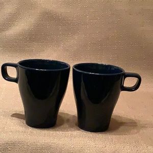 IKEA FARGRIK TWO LIME GREEN 8 OZ COFFEE TEA CUPS